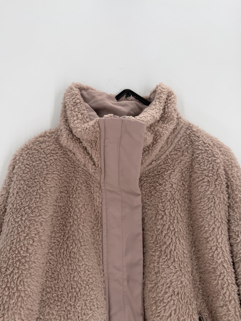 Vuori Cozy Sherpa Plysh Full Zip Jacket In Umber Pink